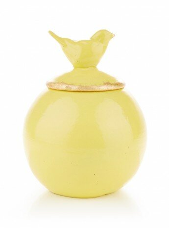 yellow ginger jar