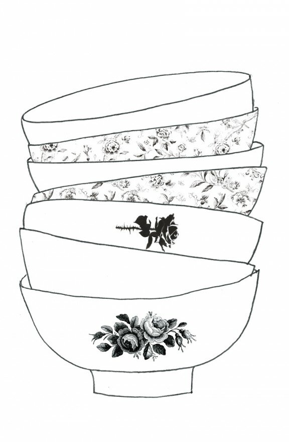 Sketched bowls