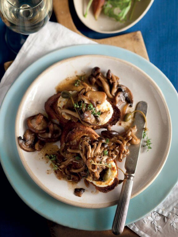 mushroom-with-goats-cheese