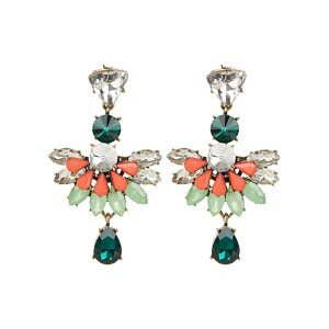 Green orange chandelier earrings.jpg