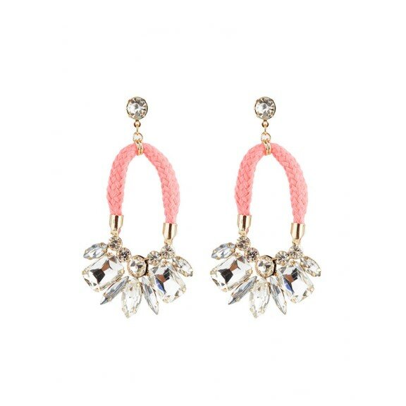 Pink rope crystal earrings.jpg
